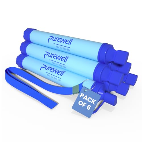 Purewell Portable Water Filter – 0.01μm Survival Purifier for Camping