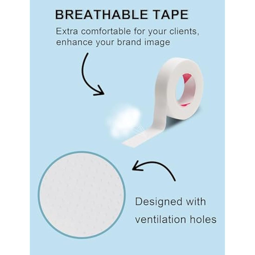 Lash Tape – 6 Rolls Hypoallergenic PE Medical Eyelash Tape