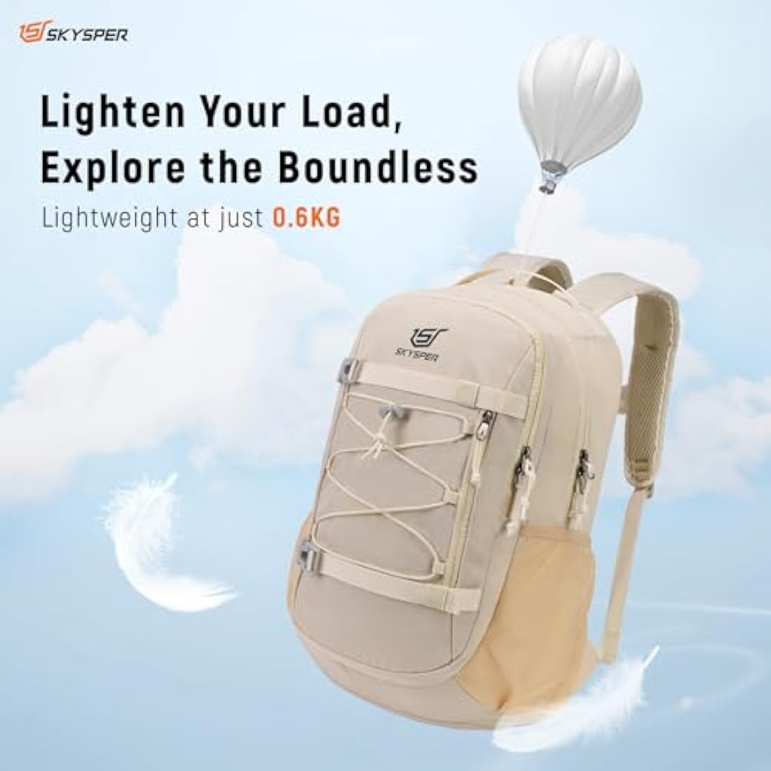 SKYSPER 25L Hiking Backpack – Lightweight 15.6" Laptop Travel Daypack