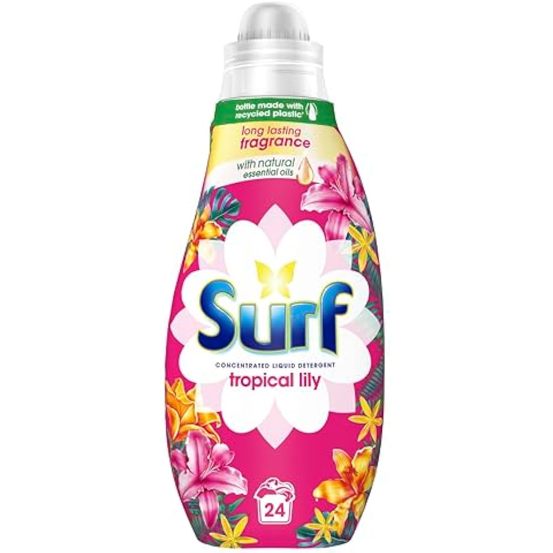 Surf Tropical Lily Liquid Laundry Detergent - 192 Washes (8 x 648ml)