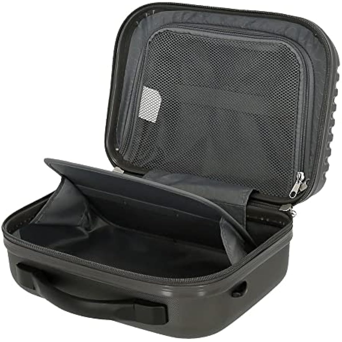 Roll Road India Beauty Case - Grey ABS Travel Toiletry Bag - 29cm