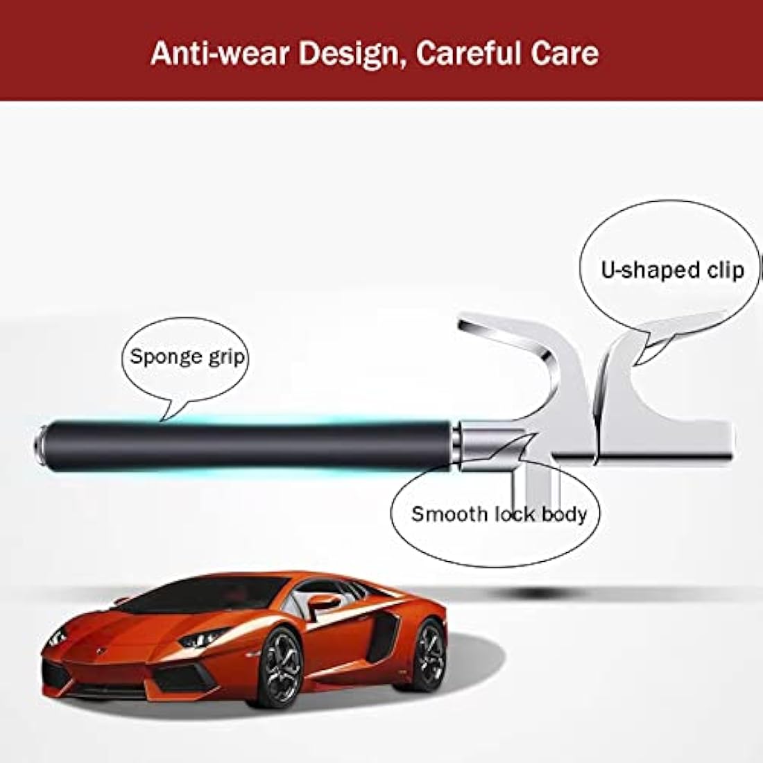 Steering Wheel Lock – Universal Heavy Duty Anti-Theft Device
