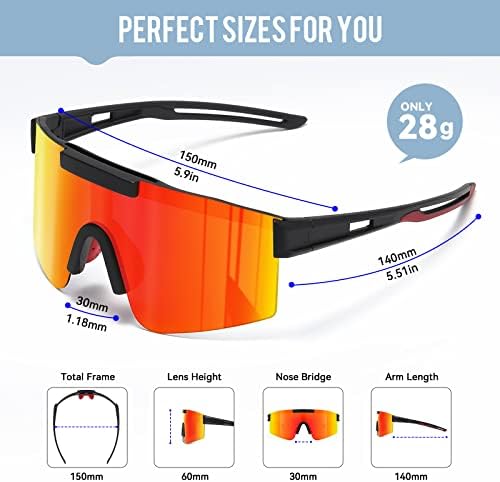 Polarized Cycling Glasses – UV400 Sports Sunglasses
