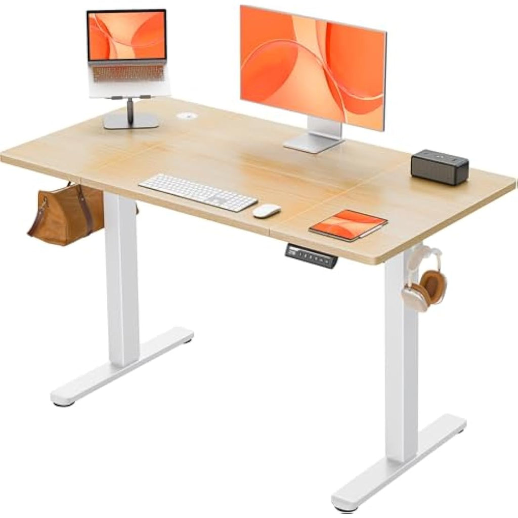 ErGear Electric Standing Desk – 120x60cm Height Adjustable Sit Stand Desk