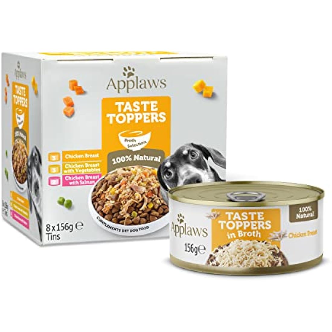Applaws Natural Wet Dog Food | Chicken Breast in Broth | 156g (12 Pack)