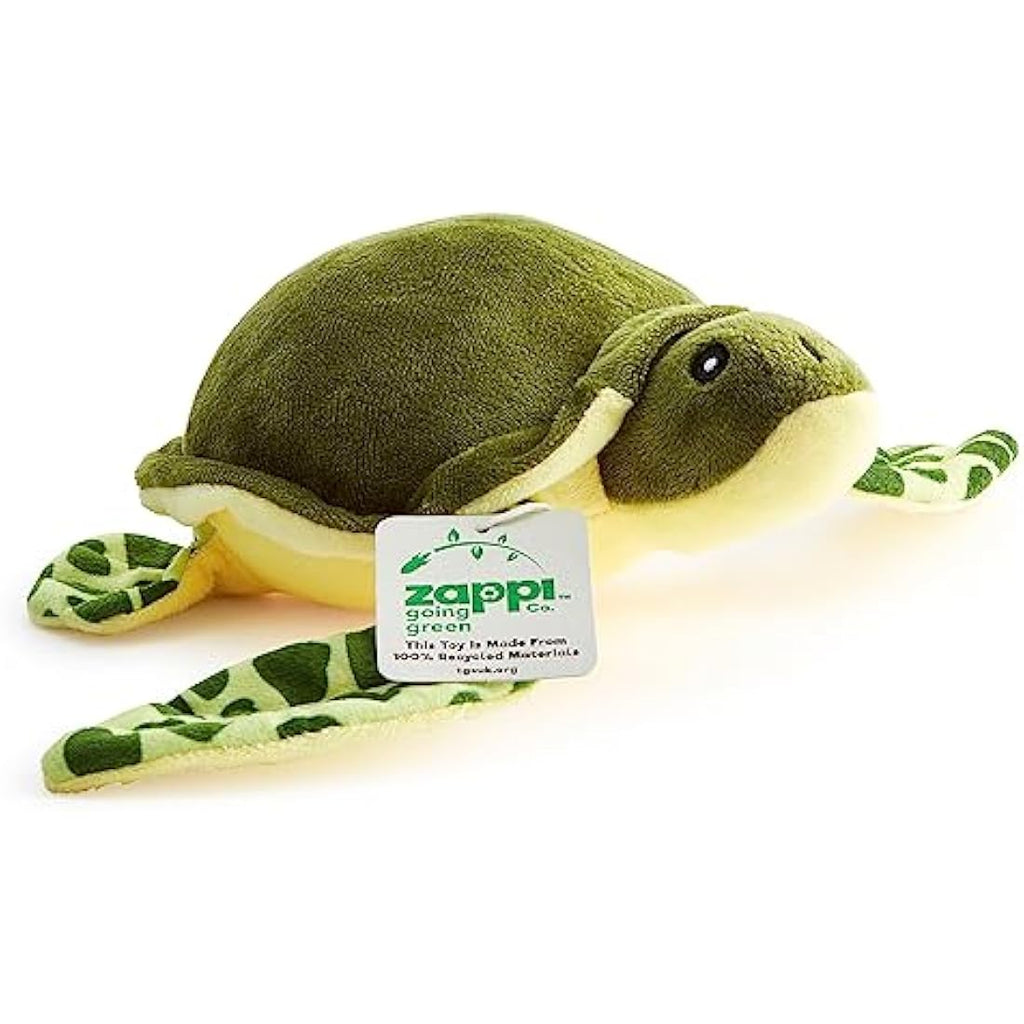 Zappi Co Green Sea Turtle Plush – 30cm Recycled Stuffed Animal Toy