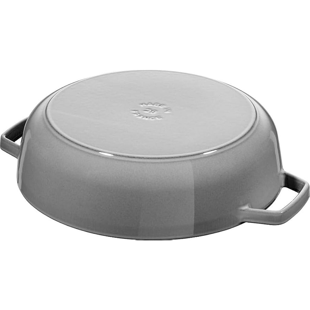 STAUB Cast Iron Chistera Sauté Pan - 24 cm Grey Enamelled Cocotte