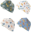 Ziggle Bandana Dribble Bibs – Cotton Front Baby Bibs for 0-24 Months