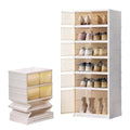 6-Tier Foldable Shoe Storage Cabinet | Clear Magnetic Doors