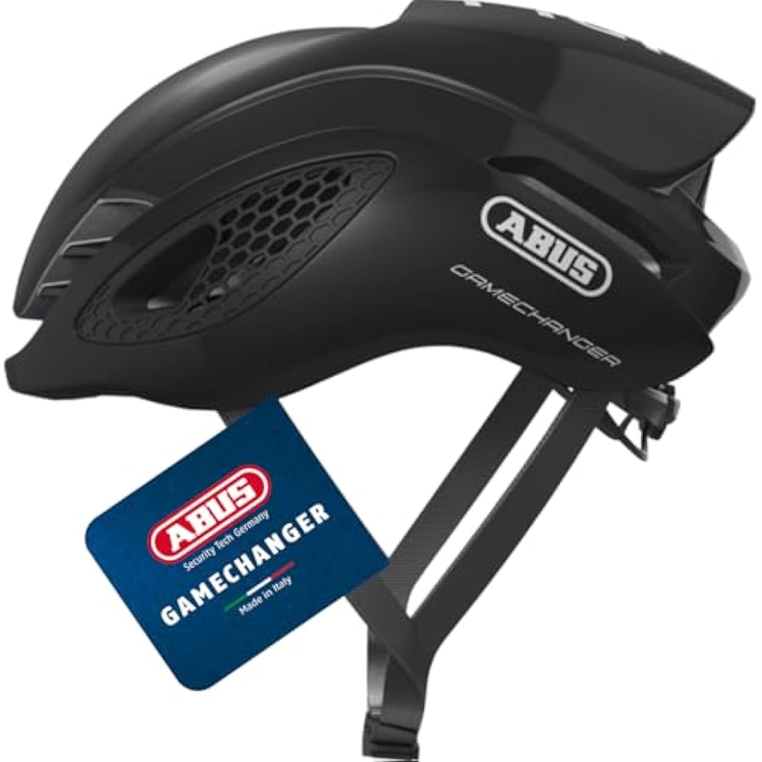 ABUS GameChanger Aerodynamic Racing Bike Helmet – Black, Size S