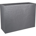 EDA Volcania Loft L Planter – Pebble Grey Stone Effect, 46L