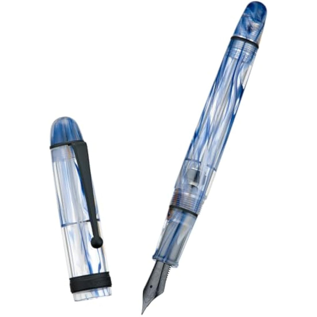 Asvine V126 Vacuum Filling Fountain Pen – Matte Black Acrylic, Fine Point