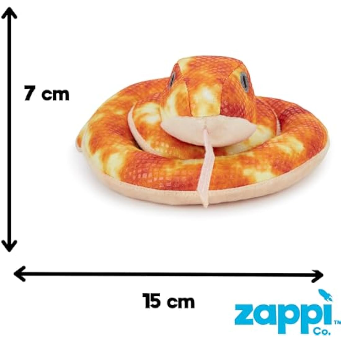 Snake Plush Toy – Soft Stuffed Animal for Kids (15cm)