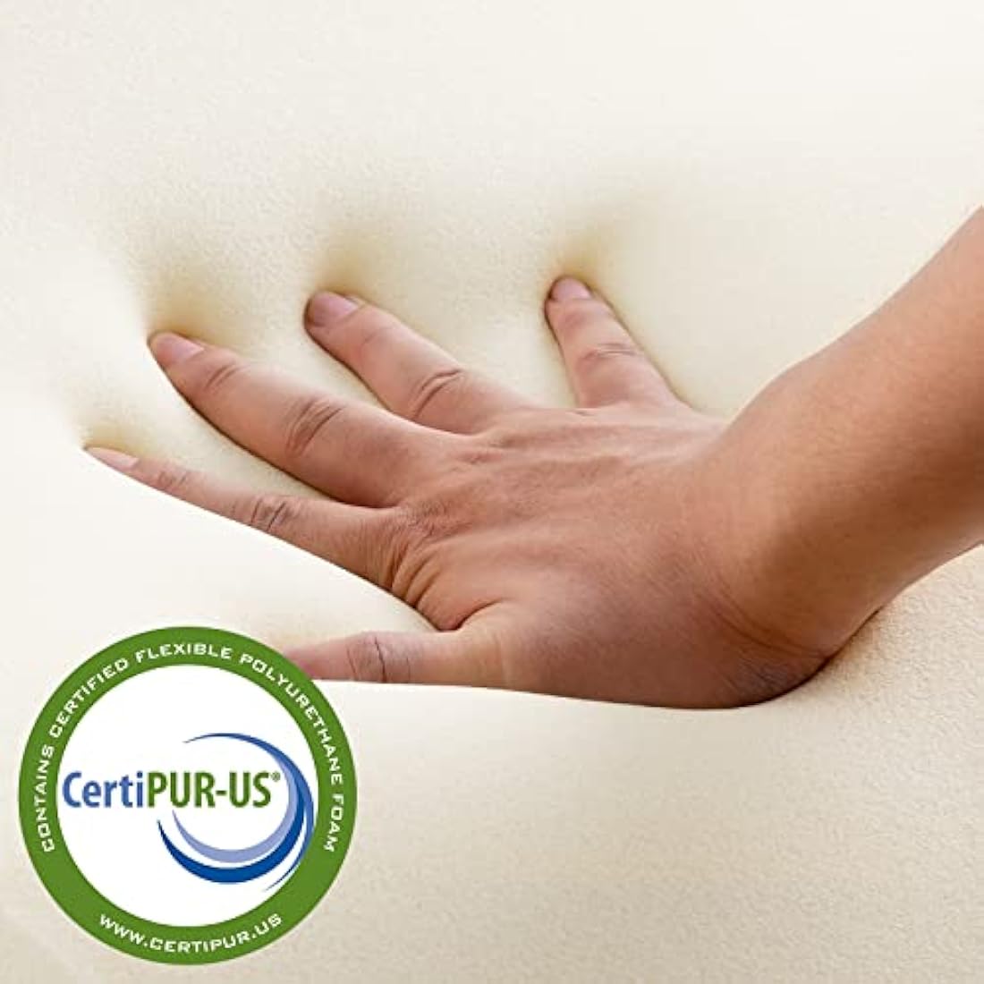 NOFFA Thin Memory Foam Pillow – 2.4” Low Profile for Stomach Sleepers