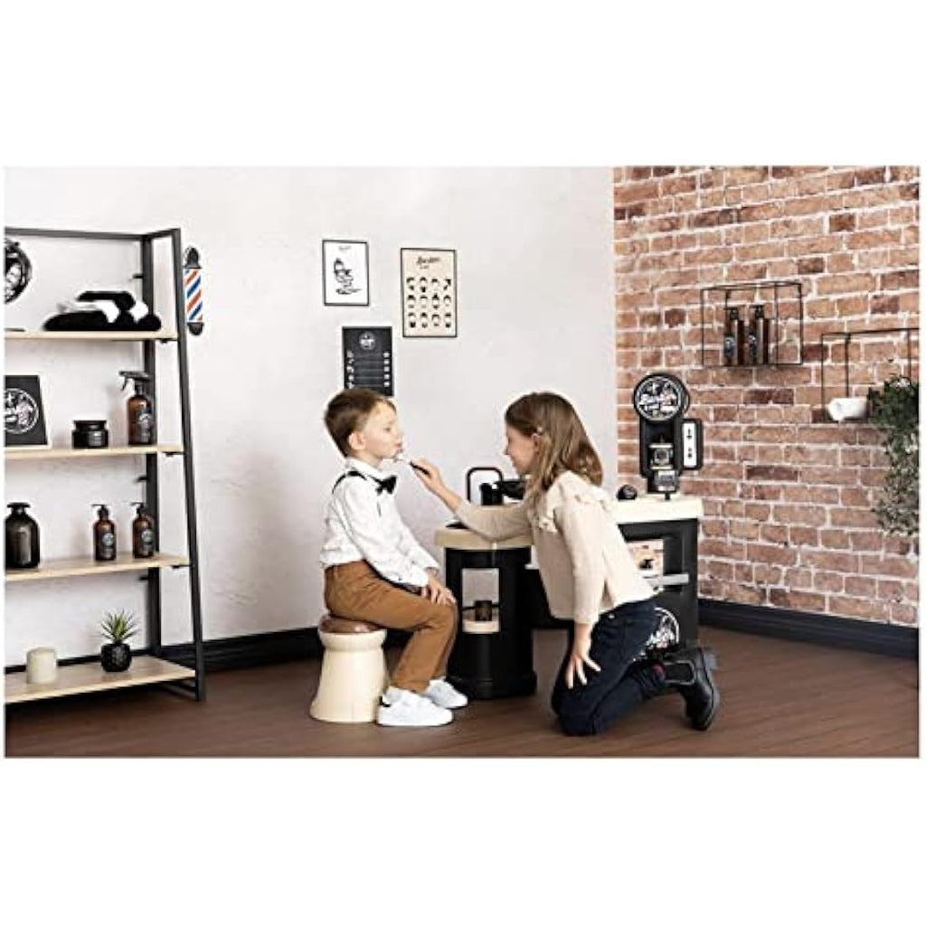 Smoby Barber and Hairdresser Play Salon - Kids Pretend Play Station
