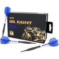 CUESOUL 90% Tungsten Soft Tip Dart Set – 18g Oil Paint Finish T19 Flight