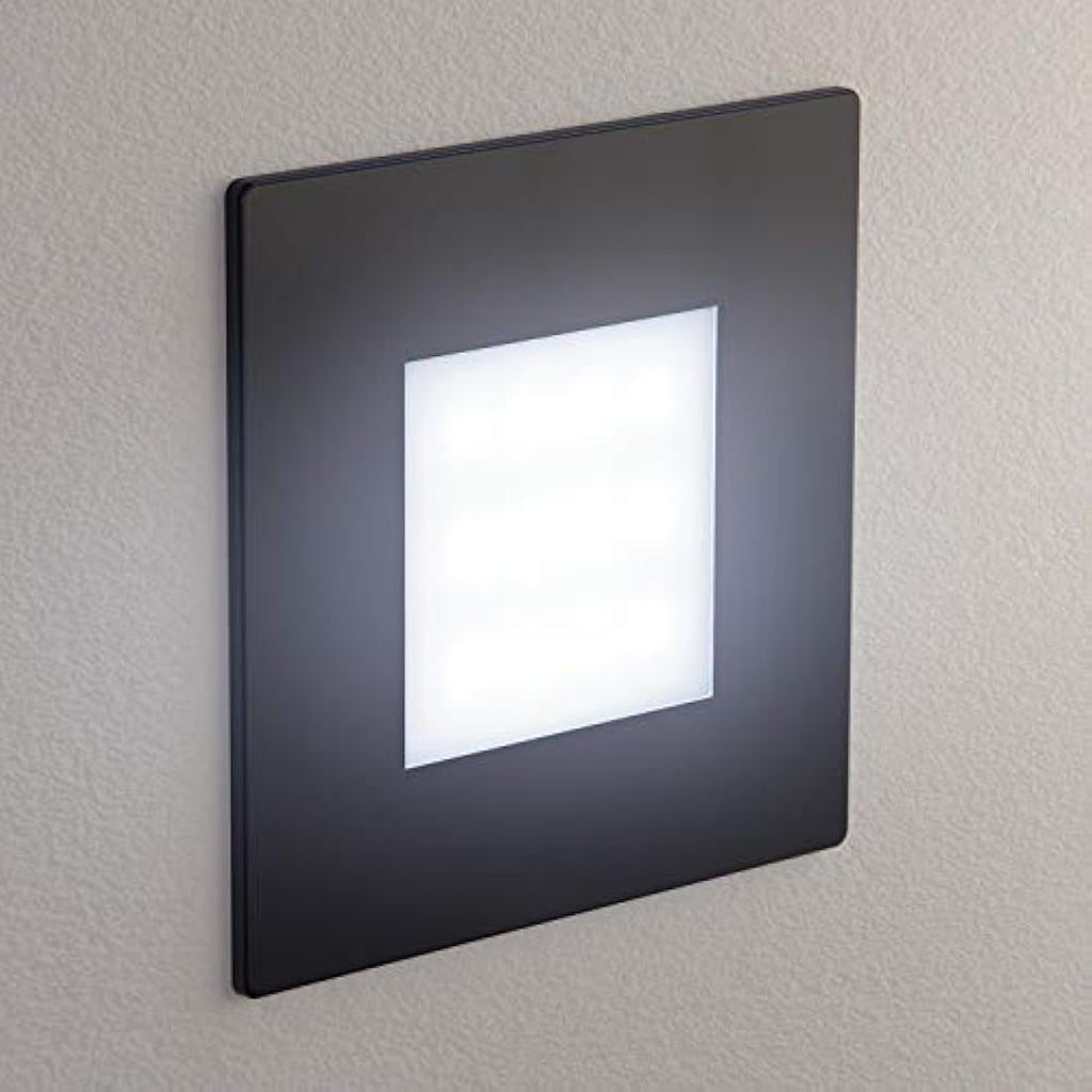 Jolof Store LED Recessed Wall Light – IP65 Outdoor Staircase Light, Black