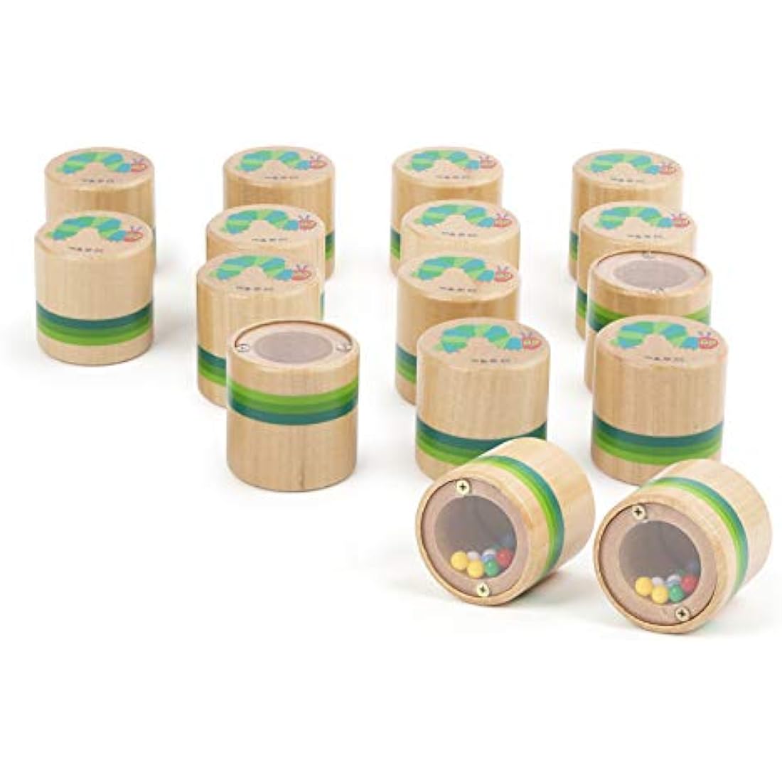 Small Foot Very Hungry Caterpillar Wooden Sensory Game - 16 Piece Set