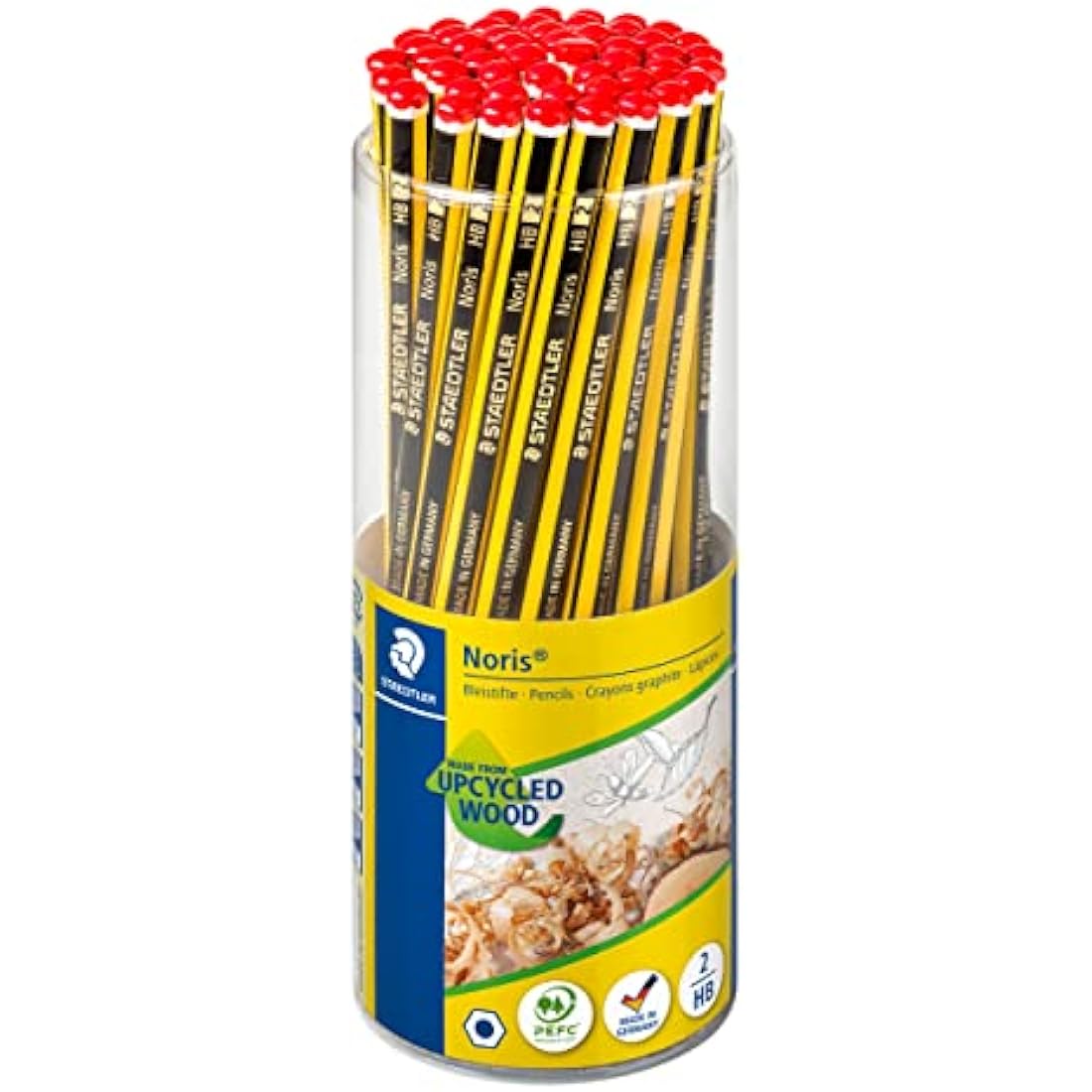Staedtler Noris HB Graphite Pencils – Break-Resistant Tub of 50