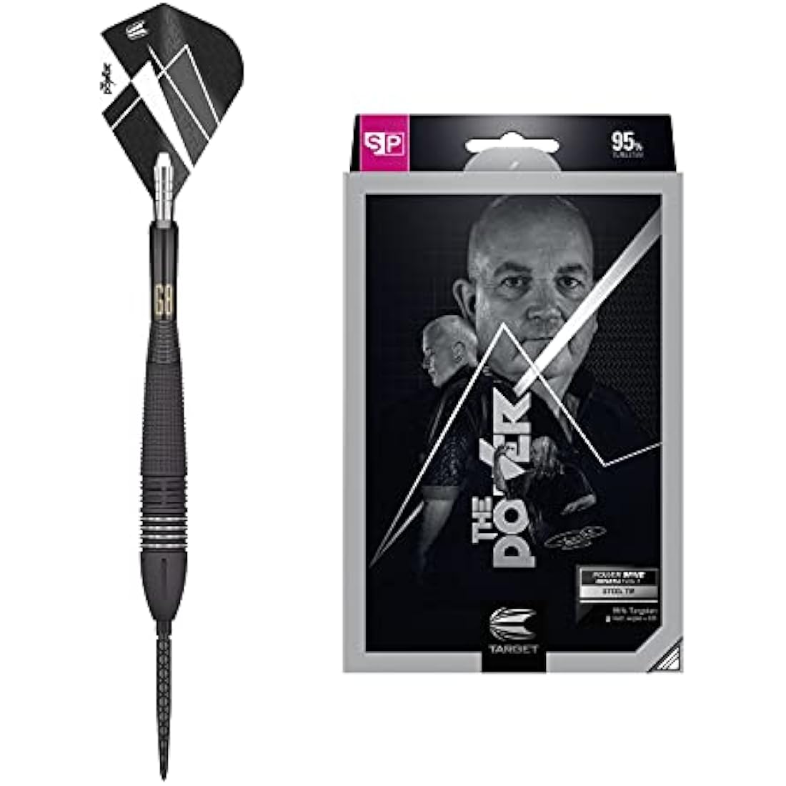 Target Phil Taylor Power 9-Five Gen 8 95% Tungsten Swiss Point Darts