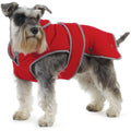 Ancol Muddy Paws Stormguard Dog Coat – Waterproof Fleece Jacket, Red, XL