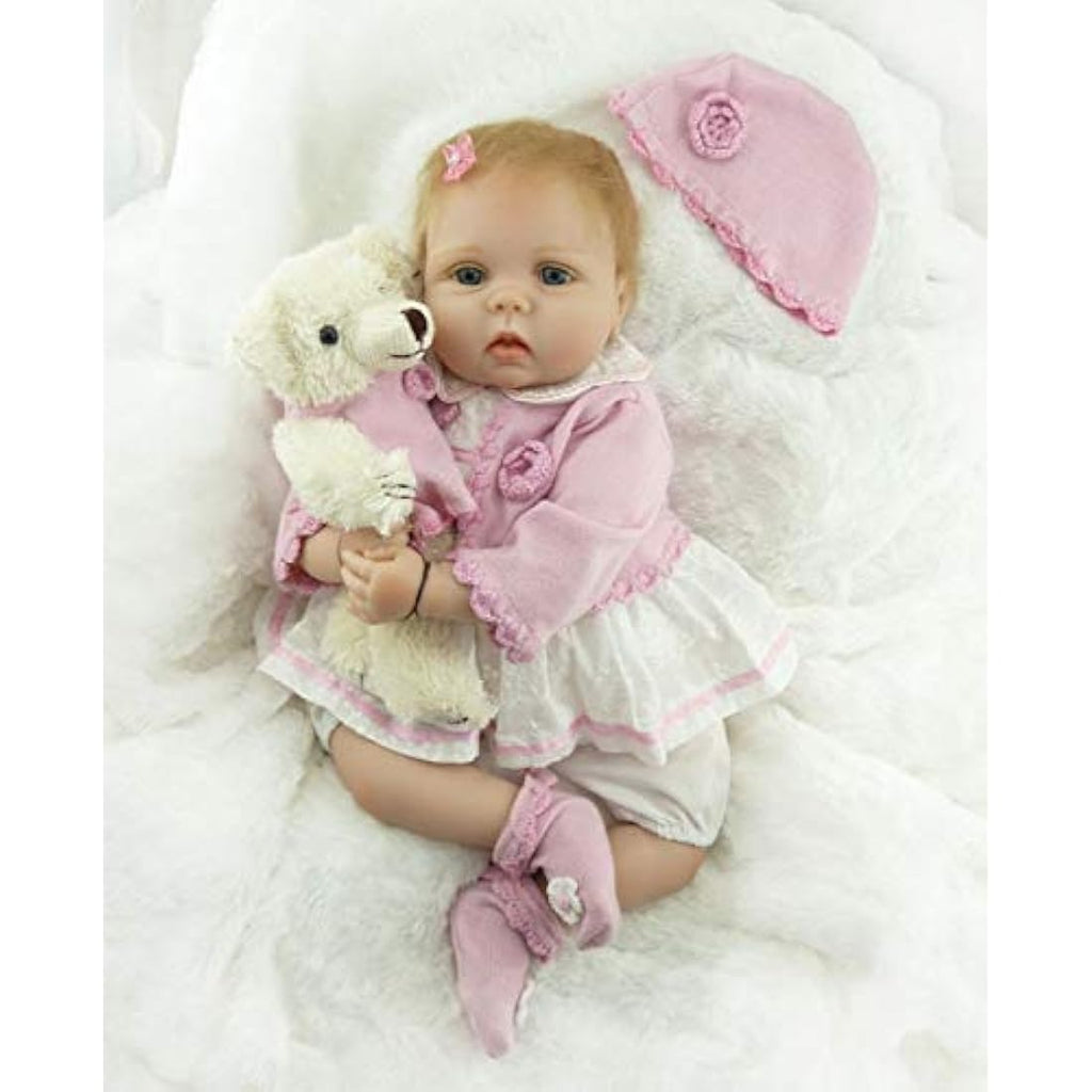 Jolof Store 22-Inch Lifelike Reborn Baby Doll | Realistic Silicone Vinyl