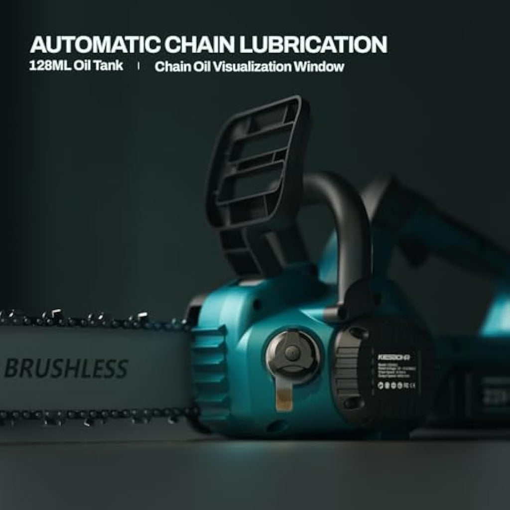 KIESBOHR 12 Inch Brushless Cordless Chainsaw | Makita 18V Compatible