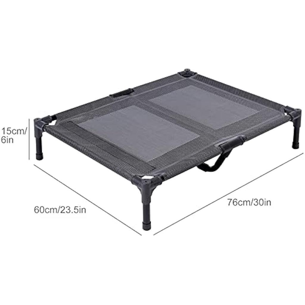 ANWA Elevated Dog Bed – Large Raised Outdoor Pet Cot with Teslin Mesh