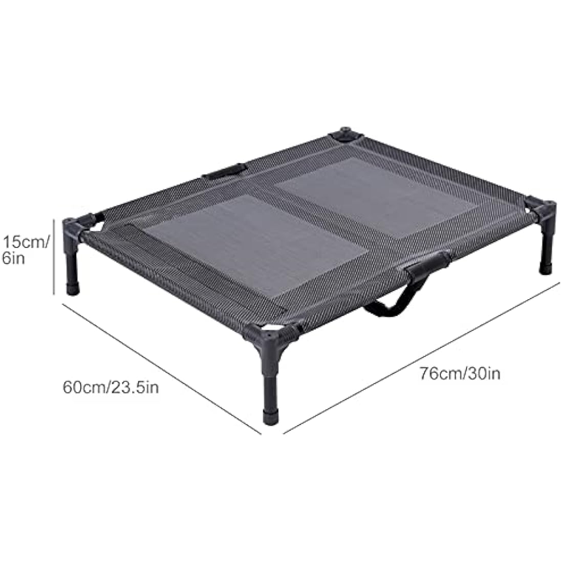 ANWA Elevated Dog Bed – Large Raised Outdoor Pet Cot with Teslin Mesh