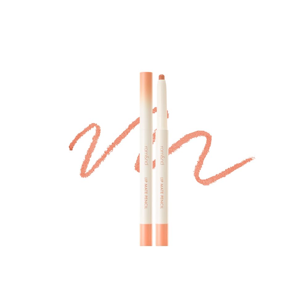 rom&nd Lip Mate Pencil – Smudge-Proof Lip Liner with Blending Brush