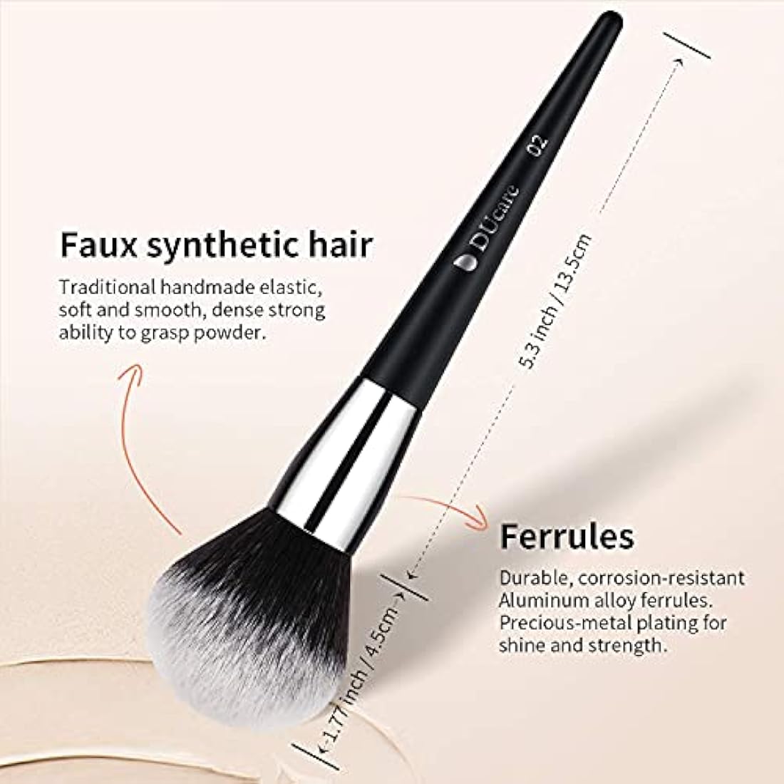DUcare Professional Makeup Brush Set | 32Pcs Vegan Synthetic Beauty Tools