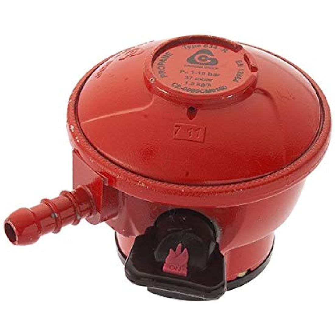 27mm Clip On Patio Gas Regulator with 1m Hose & Clips