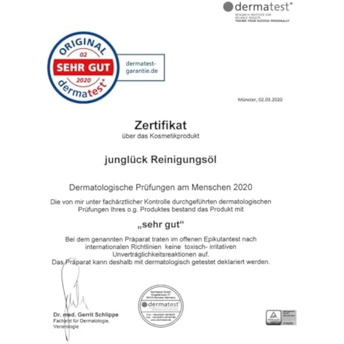 JUNGLÜCK Cleansing Oil – Vegan Natural Face Cleanser with Argan Oil | 100ml