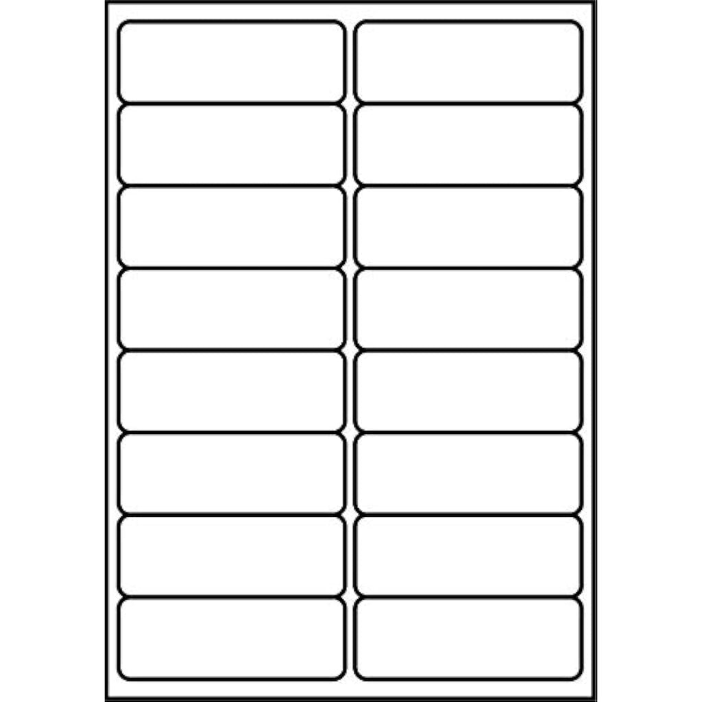 SmithPackaging A4 Address Labels - 16 Per Sheet, 100 Sheets, 99.1x34mm