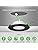 ALUSSO LIGHTING LED Recessed Downlights – 6W Dimmable 3CCT Black, 6 Pack