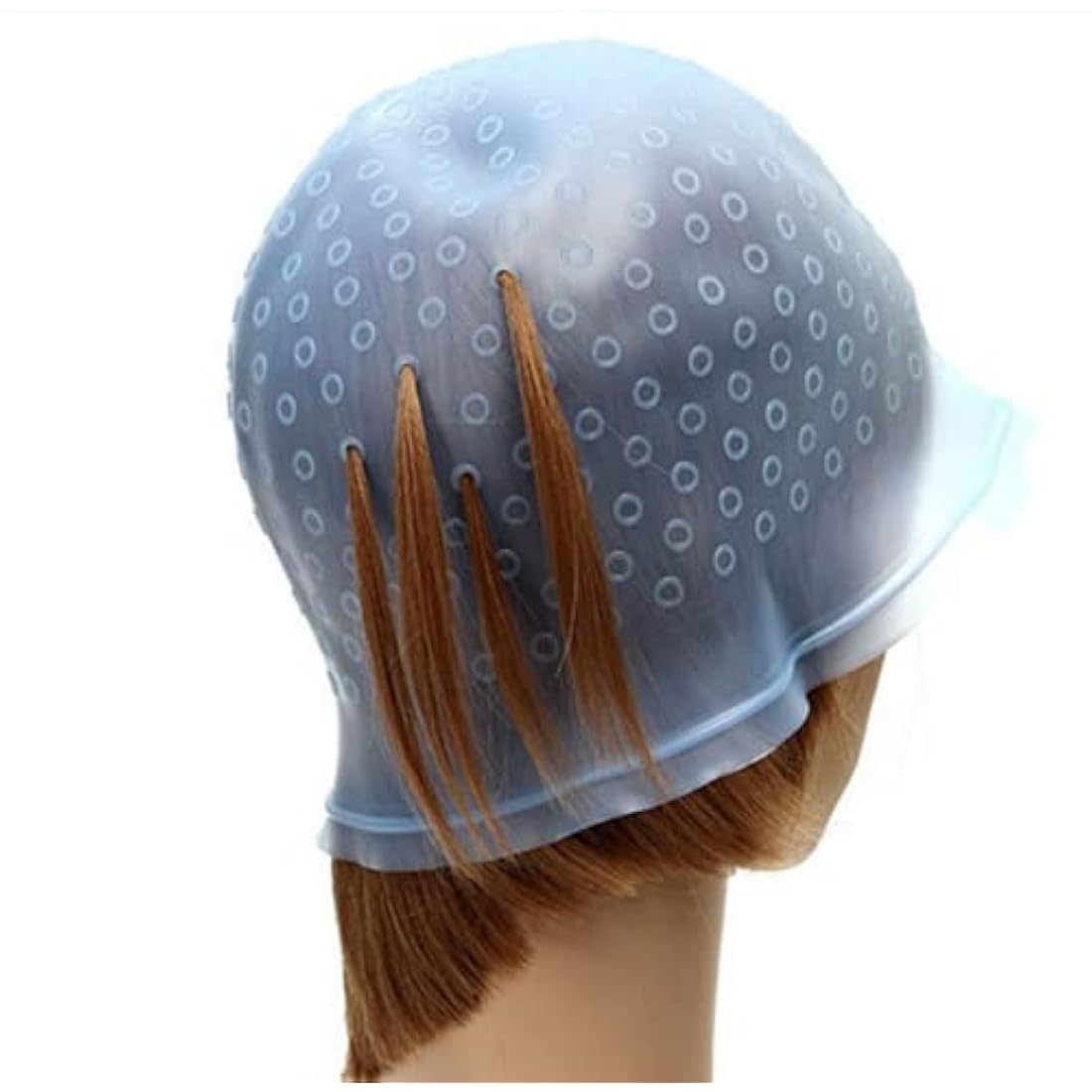 MAGICAP Pro Silicone Highlighting Cap with Hook – Clear Salon Frosting Tool