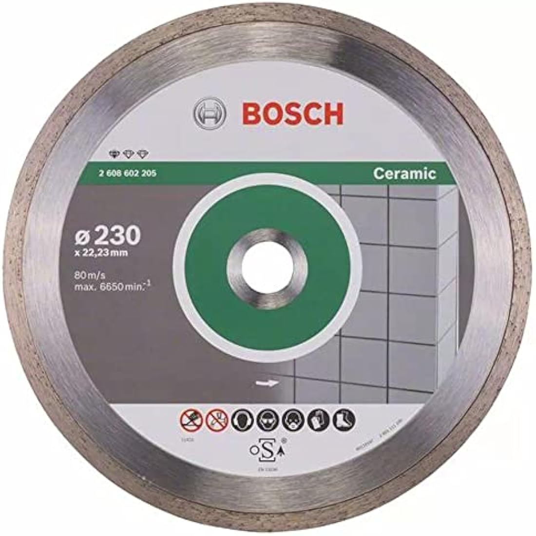 Bosch Professional Diamond Cutting Disc for Ceramic Tile – 230mm x 22.23mm