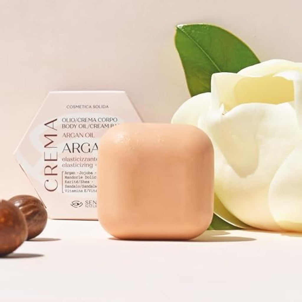 Senso Naturale Argan Solid Body Oil – Firming Vegan Moisturizer
