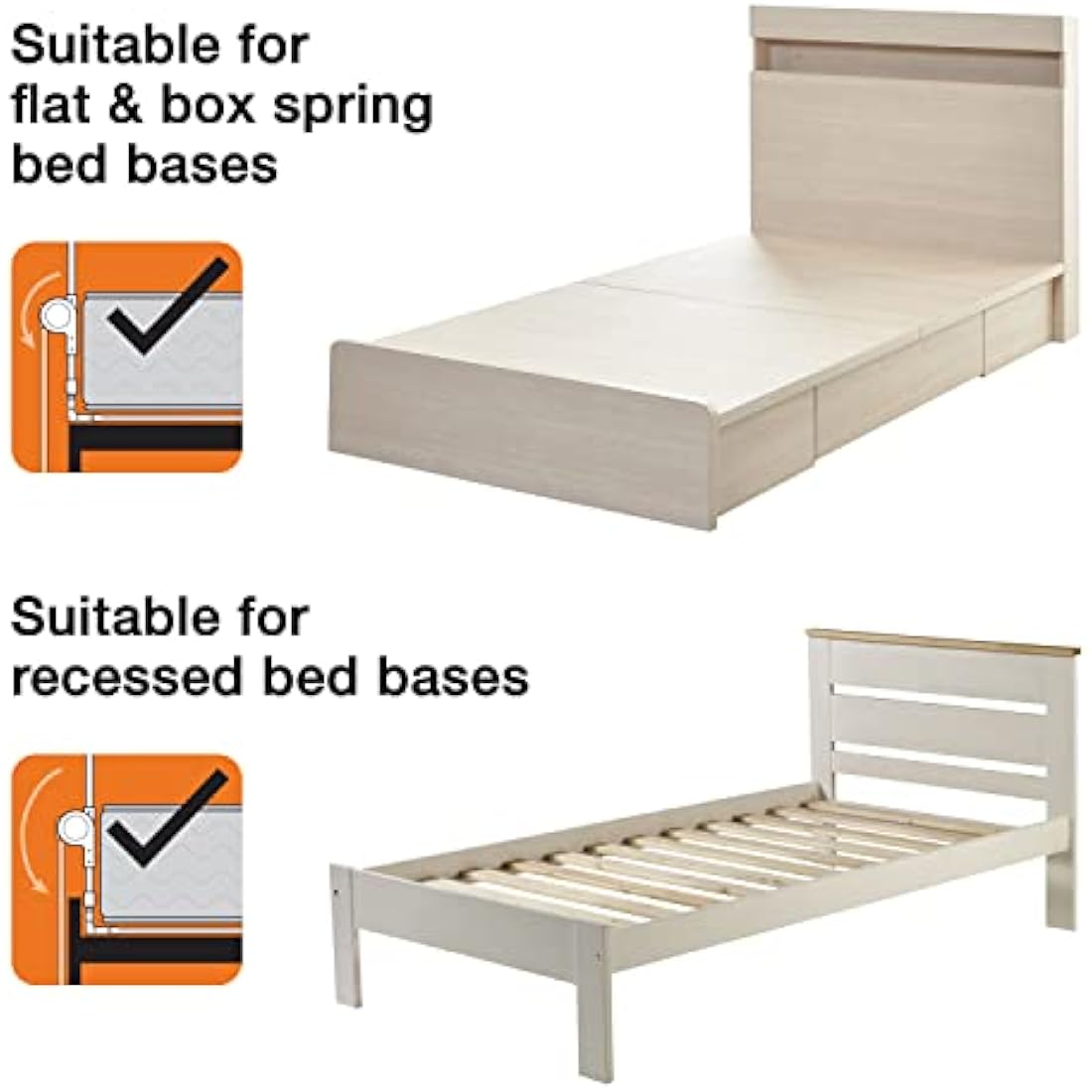 Dreambaby Nicole Bed Guard Rail – Extra Wide 150cm Toddler Safety – Grey
