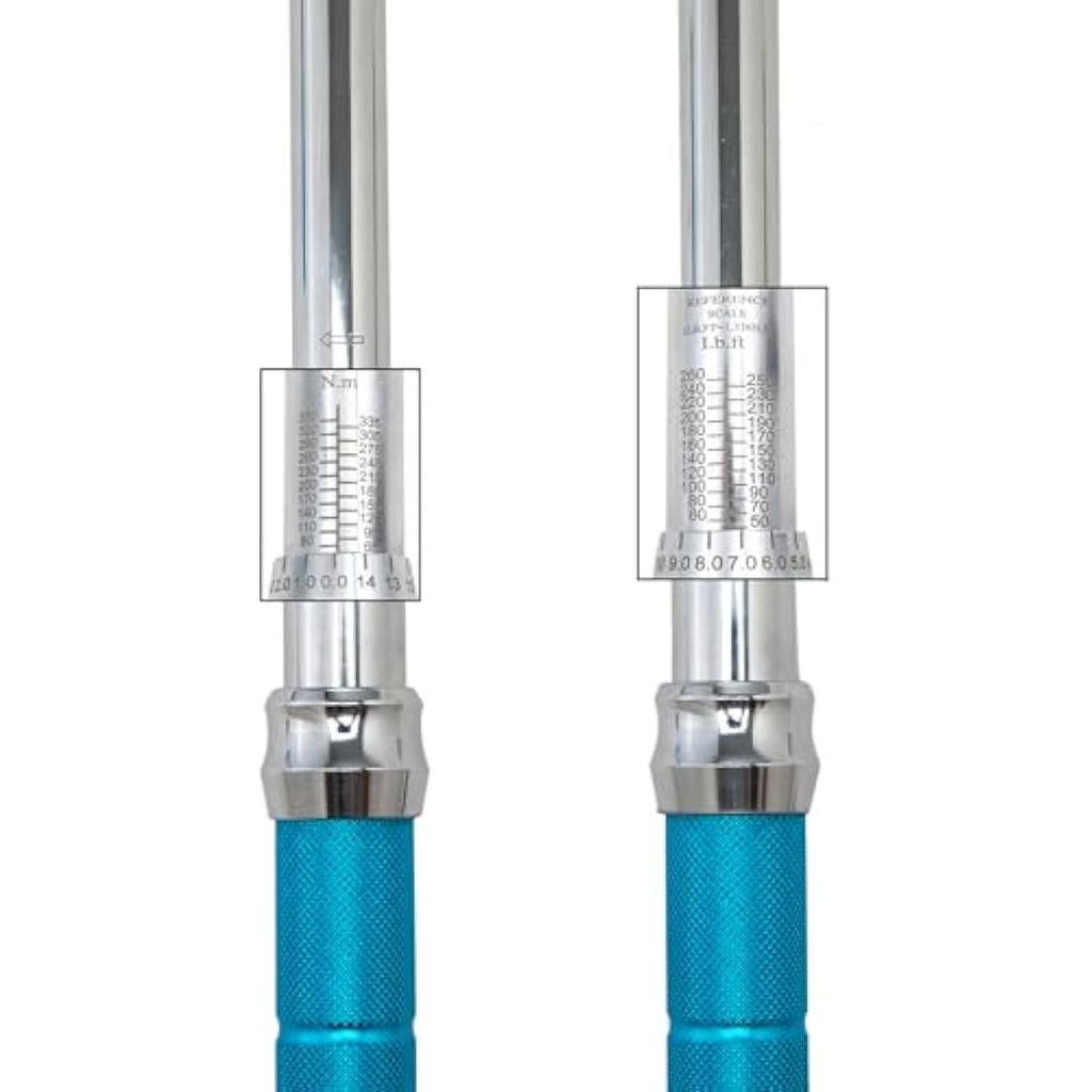 Beslands 1/2" Drive Torque Wrench | 65-350Nm Adjustable Steel Ratchet