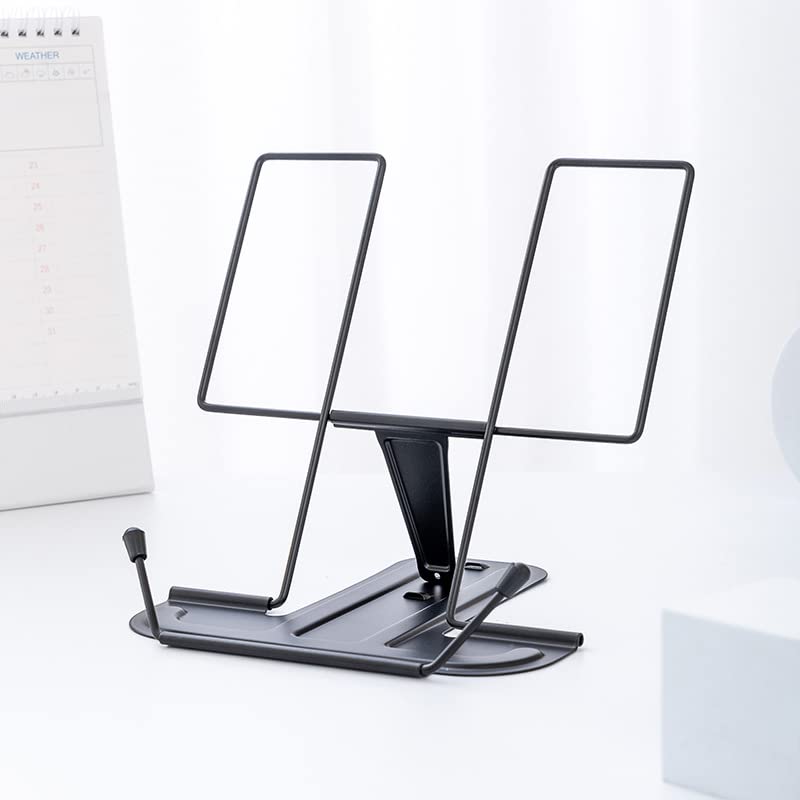 Book Stands for Reading,Metal Book Stand Book Holder Multifunctional Reading Rack,Adjustable Metal Document Holder for Office School Library Home - image 4