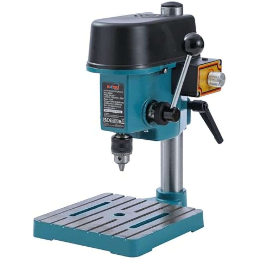 KATSU Mini Bench Drill Pillar Press - 100W Variable Speed 6mm Chuck