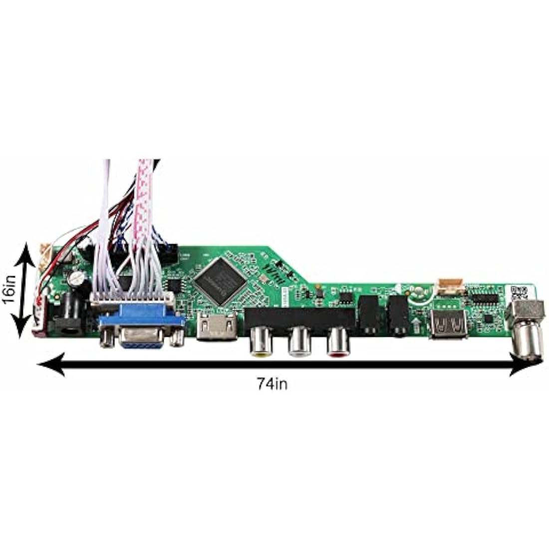 VSDISPLAY LVDS Controller Board | 40-Pin 1600x900 VGA AV USB LCD Driver