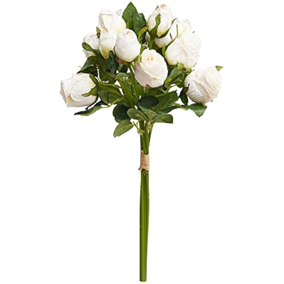 Jolof Store – 12-Piece Artificial Silk Rose Bouquet for Cake Decor