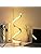 ELINKUME LED Desk Lamp – Dimmable Wave Touch Bedside Light in Retro Gold