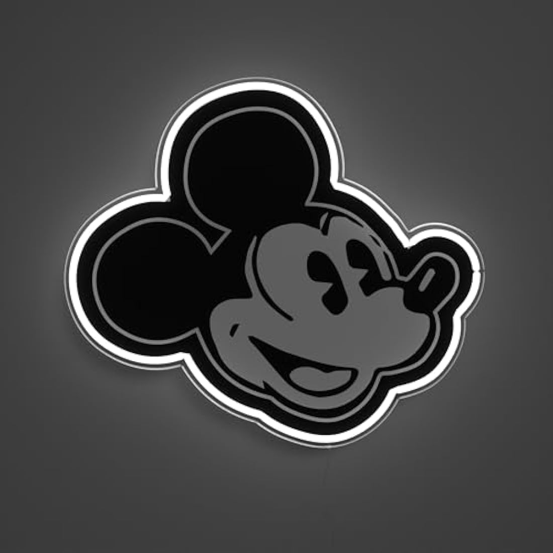 Yellowpop Disney Mickey Mouse Vintage LED Neon Sign | White Wall Art
