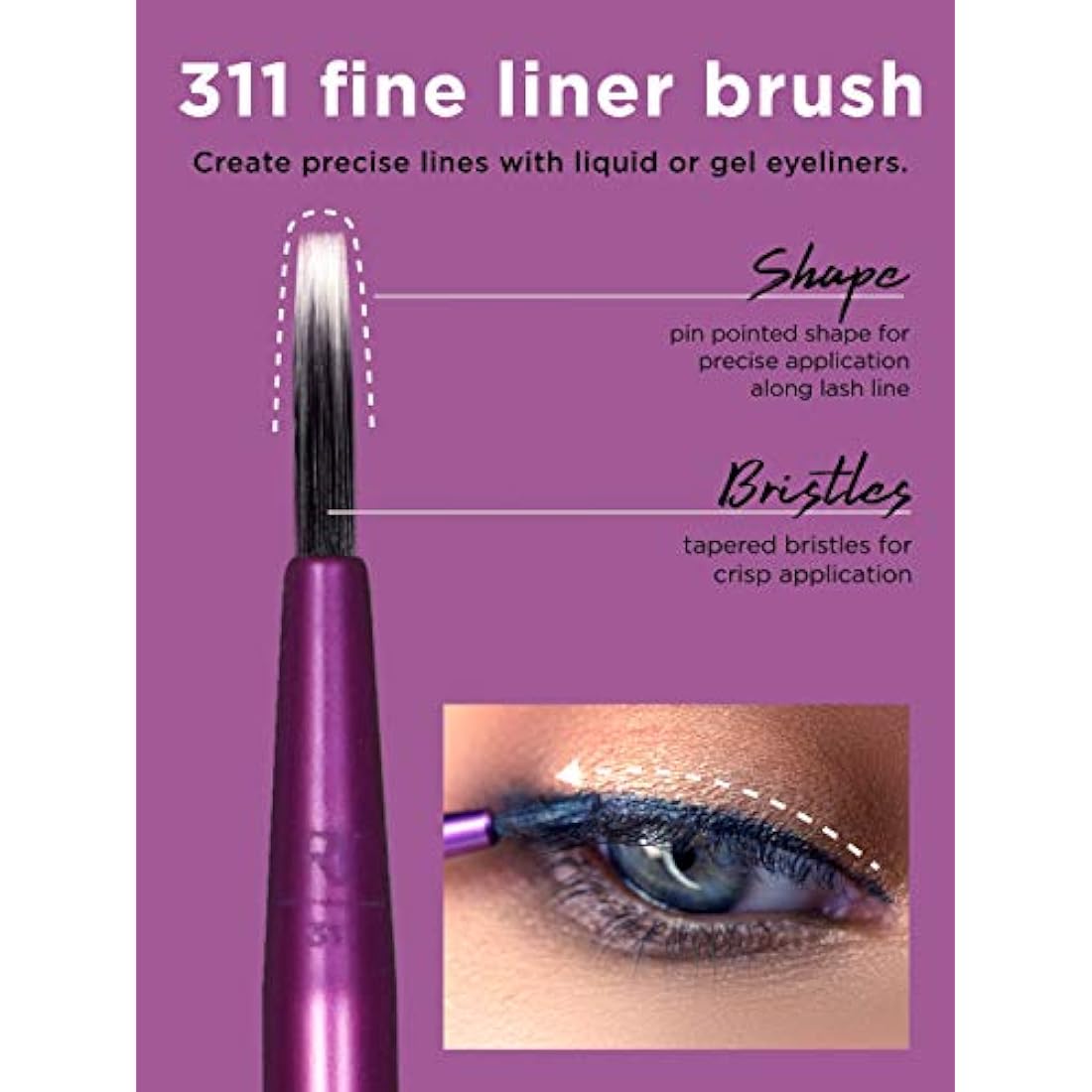 Real Techniques Enhanced Eye Set – 5 Piece Professional Makeup Brushes
