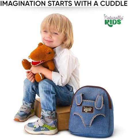 Jolof Store Toddler Backpack with Stuffed Animal Plush Toy for Kids