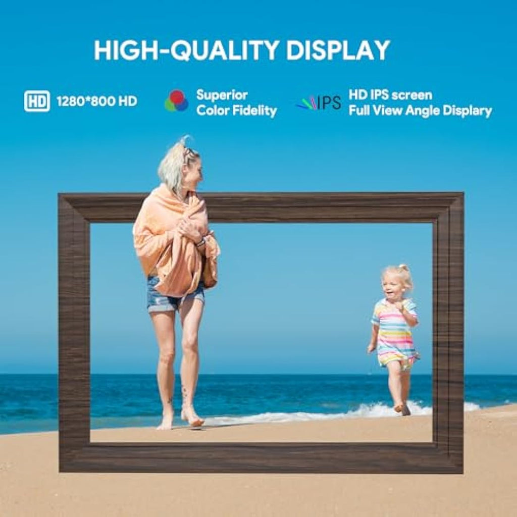 Aorpdd 10.1 Inch WiFi Digital Photo Frame | 32GB HD IPS Touch Screen