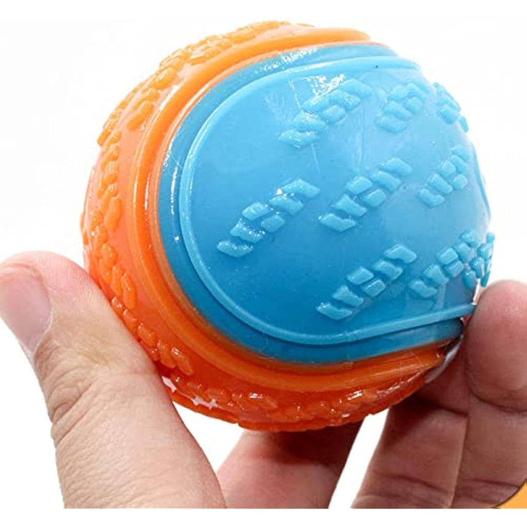 Jolof Store Squeaky Dog Ball 6-Pack – Durable TPR Rubber Teeth Cleaning Toy
